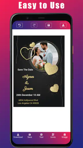 Wedding Invitation Card screenshot