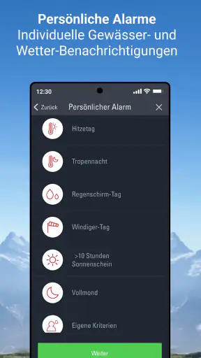 Wetter Alarm Schweiz - Meteo screenshot