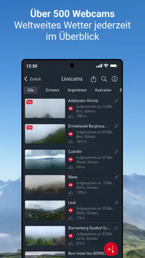 Wetter Alarm Schweiz - Meteo screenshot