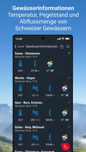 Wetter Alarm Schweiz - Meteo screenshot