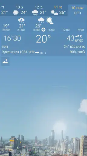 YoWindow מזג אוויר וטפטים screenshot