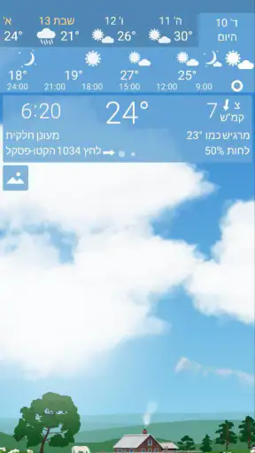 YoWindow מזג אוויר וטפטים screenshot
