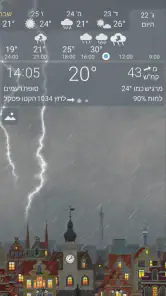 YoWindow מזג אוויר וטפטים screenshot