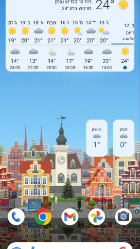 YoWindow מזג אוויר וטפטים screenshot