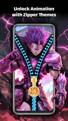 Zipper Lock Screen - ZipLock screenshot