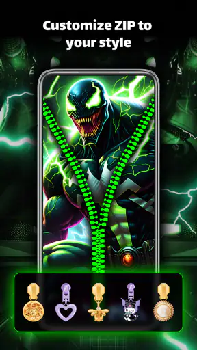 Zipper Lock Screen - ZipLock screenshot