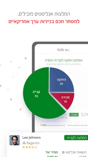 בנק הפועלים - מסחר בשוק ההון screenshot