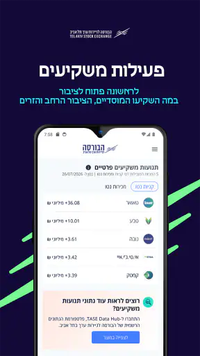 הבורסה לניירות ערך screenshot