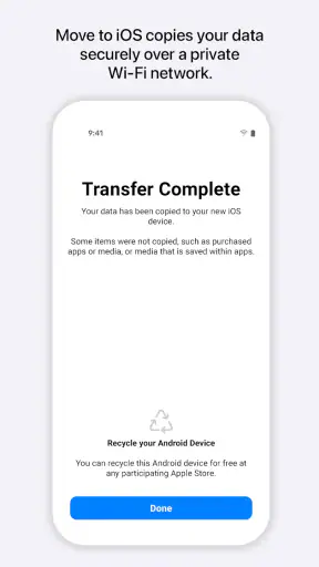 העברה ל-iOS screenshot
