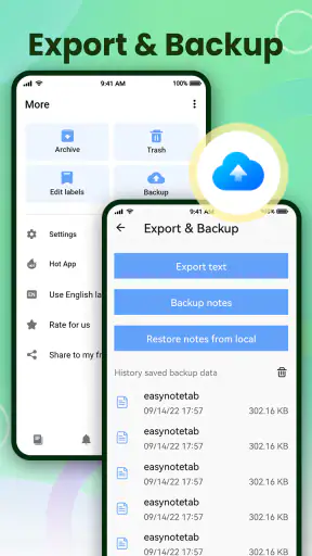 הערות - פנקס ומחברת screenshot