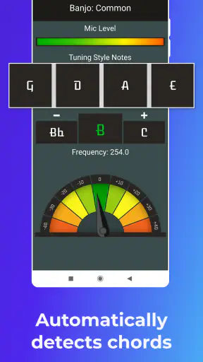 טיונר לכלי נגינה screenshot