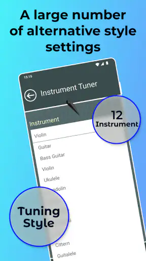 טיונר לכלי נגינה screenshot