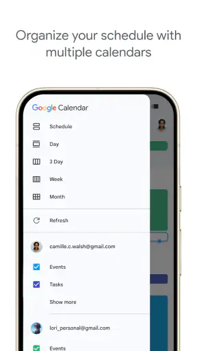 ‏יומן Google screenshot