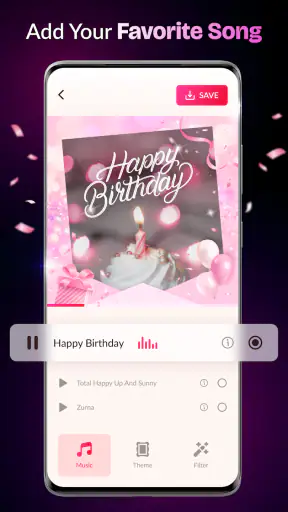 יוצר סרטוני יום הולדת screenshot