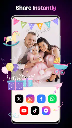 יוצר סרטוני יום הולדת screenshot