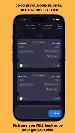 יצירת מסלול טיסה screenshot