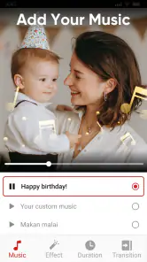 יצרנית וידיאו עם מוסיקה screenshot