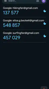 מאמת החשבונות של Google screenshot