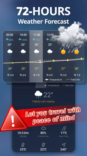 מזג אוויר חי screenshot