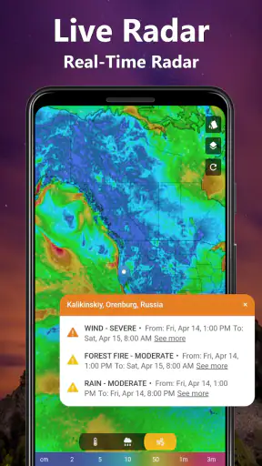 מזג אוויר - מכ"ם חי וווידג'טים screenshot