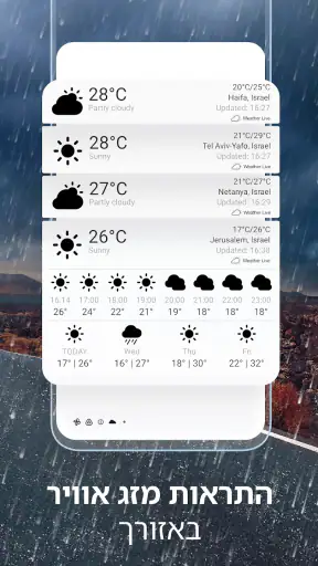 מזג אויר בשידור חי° screenshot