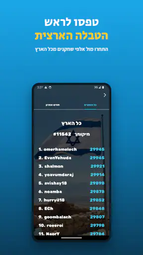 מלך הארץ - טריוויה ידיעת הארץ screenshot