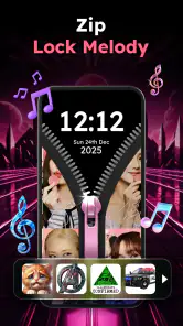 מסך טפטים של נעילת רוכסן screenshot