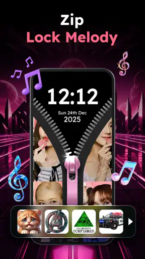 מסך טפטים של נעילת רוכסן screenshot