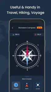 מצפן דיגיטלי ומזג אוויר חי screenshot