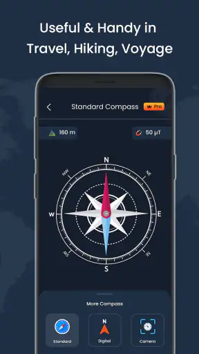 מצפן דיגיטלי ומזג אוויר חי screenshot