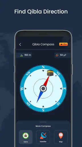 מצפן דיגיטלי ומזג אוויר חי screenshot