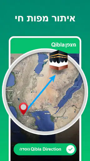 מצפן קיבלה・כיוון קיבלה screenshot