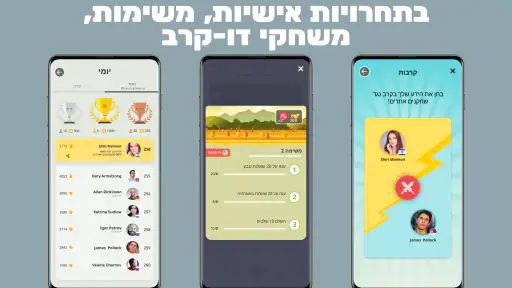 משחק טריוויה QuizzLand. screenshot