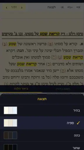 משנה ברורה - Mishna Berura screenshot