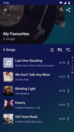 נגן מוזיקה - נגן MP3 screenshot