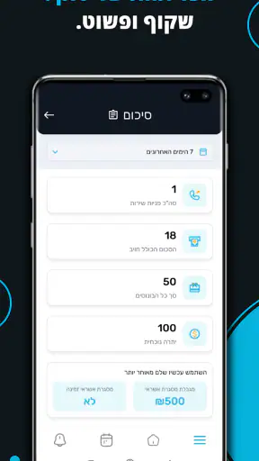 ניהול פרופיל screenshot