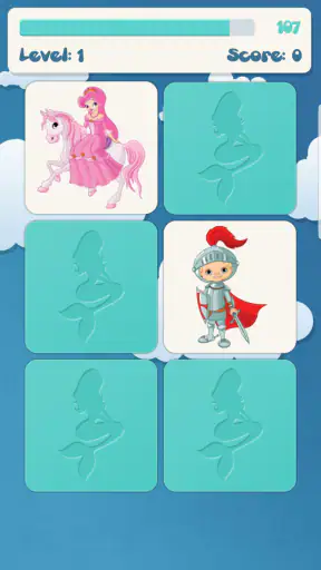 נסיכה משחק זיכרון לילדים screenshot