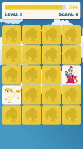 נסיכה משחק זיכרון לילדים screenshot