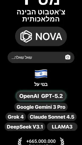 צ'אטבוט AI – Nova screenshot
