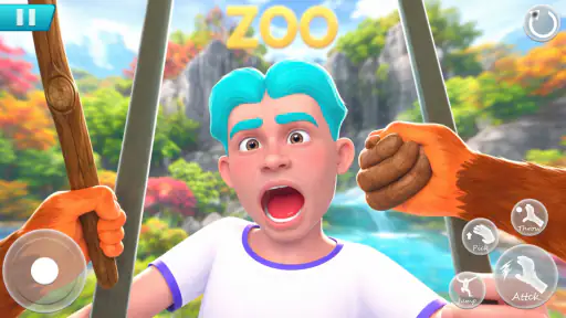 קוף גן חיות: משחק מתיחות 3D screenshot