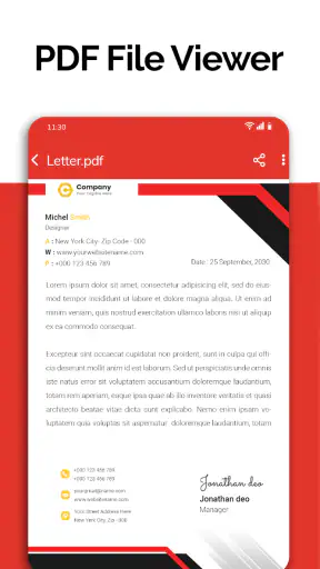 קורא כל המסמכים: מציג PDF screenshot