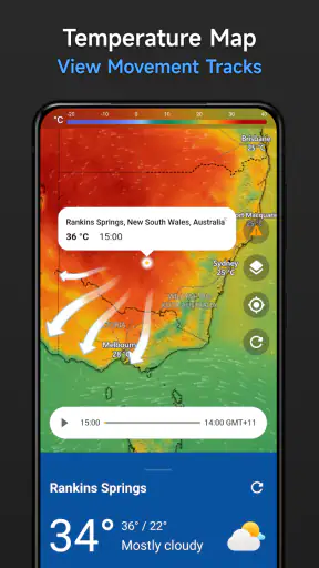 רדאר מזג אוויר - מפת רדאר חיה screenshot