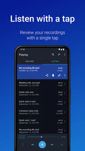 רשמקול קליל - מתקדם screenshot
