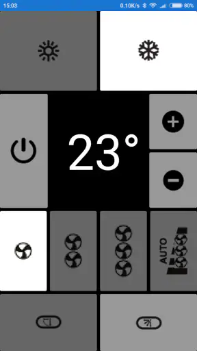 שלט למזגן אלקטרה, פשוט, 0-הגדר screenshot