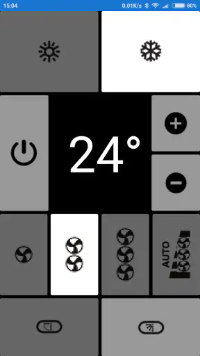 שלט למזגן אלקטרה, פשוט, 0-הגדר screenshot