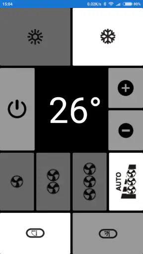 שלט למזגן אלקטרה, פשוט, 0-הגדר screenshot