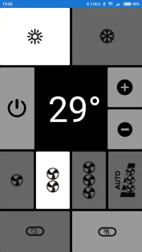 שלט למזגן אלקטרה, פשוט, 0-הגדר screenshot