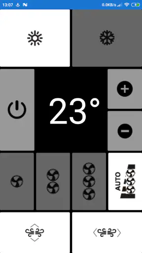 שלט למזגן תדיראן,פשוט,0 הגדרות screenshot