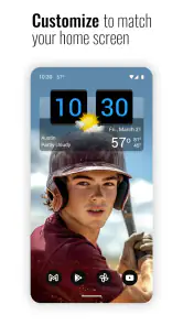 שעון ומזג אוויר של Sense Flip screenshot