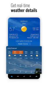שעון ומזג אוויר של Sense Flip screenshot